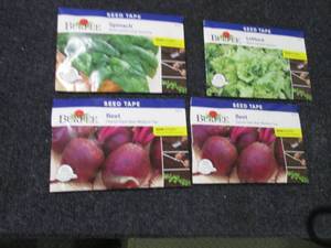 4 Assorted Burpee Seed Tapes...