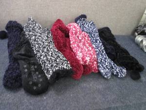 6 Pair Assorted Slipper Socks...