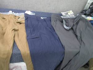 3 Pair Mens Pants, 34x29, 36x30, 36...