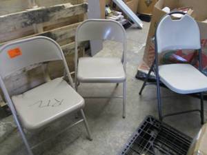 3 Folding Chairs...