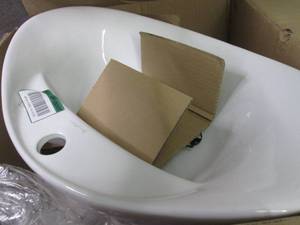 Drop-In Bathroom Sink in White by G...