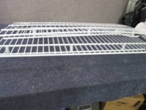 2 Wire Shelves, 1 bent...