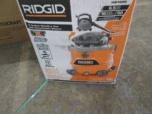 Ridgid 16 Gallon Wetdry Vac open b...