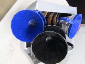 lot 40 image: box of cone shaped ice scrapers and...