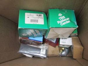lot 66 image: box of nuts,bolts pipe connectors a...