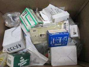 lot 75 image: box of nuts, bolts , screws and mor...