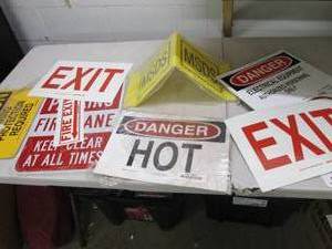 lot 97 image: lot of signs ...
