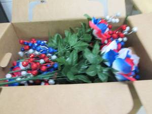 lot 112 image: box of fake flowers ...