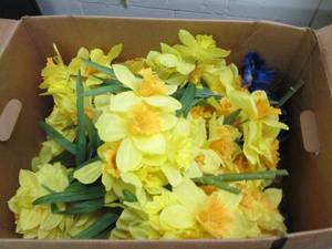 lot 111 image: box of fake flowers ...