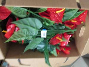 lot 115 image: box of fake flowers ...