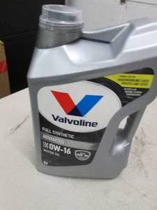 lot 118 image: valvoline full synthetic sae 0w-16 ...