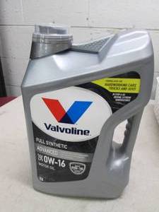 lot 119 image: valvoline full synthetic sae 0w-16 ...