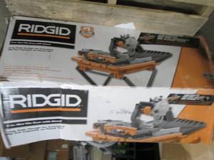 lot 188 image: rigid 8 inch wet tile saw with stan...