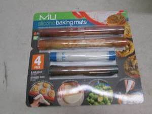 lot 199 image: niu 4 pack of silicone baking mats...