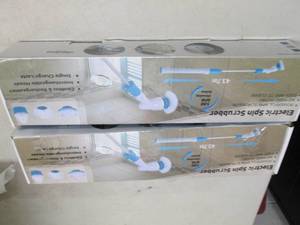 lot 215 image: 2 battery operated spin scrubbers o...