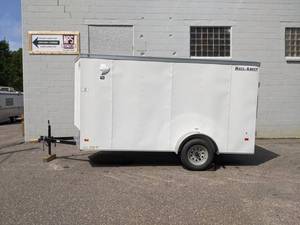 lot 3 image: 2021 6 x 12 Haul-About Enclosed Trailer w Ramp