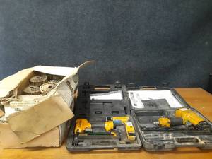 lot 424 image: Bostitch Nailers and (2) Cases of Coil Nails