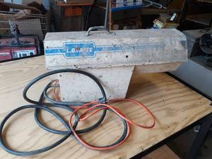 lot 428 image: LB White Propane Torpedo Heater - 155,000 BTU Model 296E