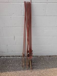 lot 433 image: Lot of (17) 48 Fence Posts  Markers