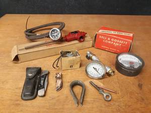 lot 458 image: Lot of Misc. John Deere Pocket Knife, Bell & Gossett Valve and More