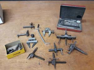 lot 363 image: Lot of Precision Tools - Circle Scribing, Starrett Kit and More