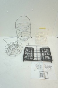 Magazine rack, fruit basket, bottle holders