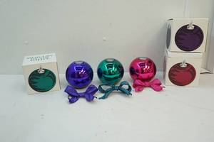 Glass candle holders