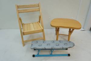 Folding chairstool, ironing board
