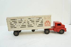 vintage Structo truck and trailer