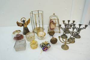 Candle holders, figure, dish