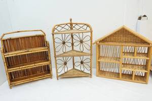 wicker shelves