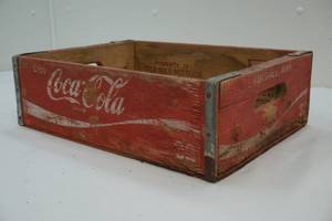 Coke wooden crate vintage