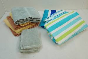 Variety of towels