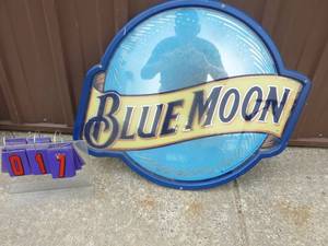 Blue Moon mirror. 29 x 25. Good used condition. As shown.