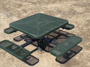 lot 29 image: Heavy Duty Rubber-Coated Outdoor Picnic Table  Park-Style Table