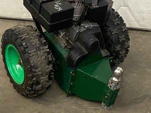 lot 24 image: Homemade Gas-Powered Trailer Mover Dolly