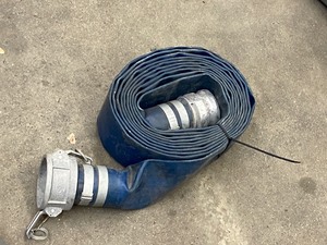lot 48 image: Lot Of (1) 3 x 50ft Trash Pump Discharge Hose & (1) 3 Trash Pump Screened Suction Hose