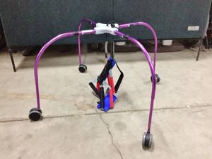 lot 9 image: MSRP $600 LITEGAIT CRAWLAHEAD PAEDIATRIC CRAWLER WAS DEVELOPED SPECIFICALLY TO COMBAT THE IMPACT OF MOTOR OR MOVEMENT IMPAIRMENT ON EARLY COGNITIVE DEVELOPMENT - GREAT CONDITION