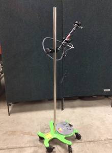 lot 11 image: CJT ET Roller Independent Rolling Mount -&nbspThis is a revolutionary,new rolling floor mount thatindependently supports varioustypes of Assistive Technologyincluding SGDs, tablets, andenvironmental controls 1st Pic Stock Pic Monitor Not Included