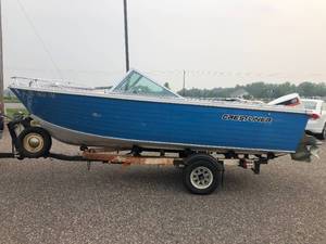 1974 Crestliner and trailer -  115 HP Johnson Outboard