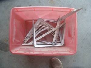 lot 29 image: Basket of Shelf Brackets
