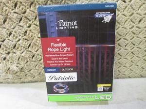 (BSB) 12 ft Red White & Blue LED Fl...