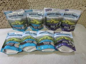 (C-3) 8 Bags of Green Pea Snack Cri...