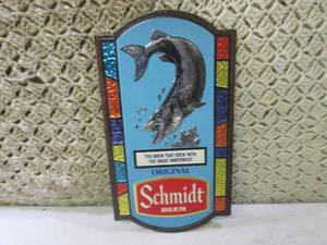 (E-2) Vintage Schmidt Beer Wall Dec...