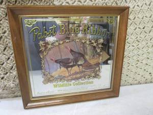 (BSB) Vintage Framed Pabst Blue Rib...