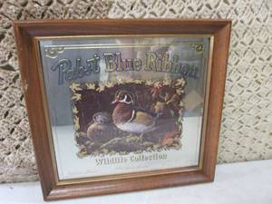 (BSB) Vintage Framed Pabst Blue Rib...