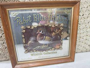 (BSB) Vintage Framed Pabst Blue Rib...