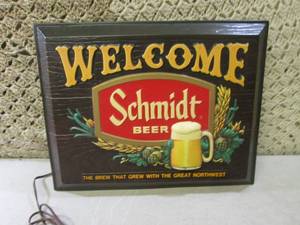 (RM5) Vintage Lightup Schmidt Beer ...