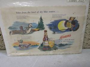 (EC1) Lot of 10 Vintage Hamms Beer...