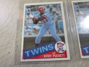 (CNTR) 4 1985 Topps Kirby Puckett B...